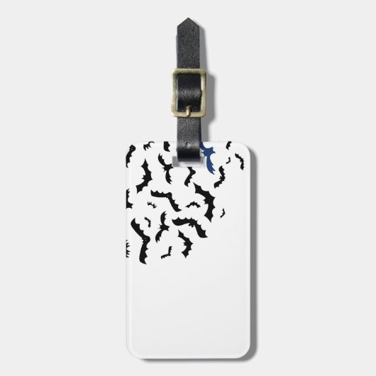 Étiquette À Bagage Conception de musique de batte (Devant Vertical)