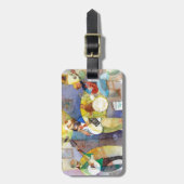 Étiquette À Bagage Conception de musique de bleus de delta (Devant Vertical)