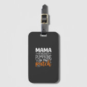 Étiquette À Bagage Conception de patch de citrouilles maman Halloween (Devant Vertical)