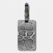 Étiquette À Bagage Conception de peau de serpent, motif d'impression (Dos Vertical)