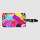 Étiquette À Bagage Conception de peinture d'art (Devant Horizontal)