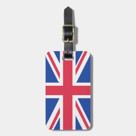 Étiquette À Bagage Conception de point de croisement d'origine Union  (Devant Vertical)