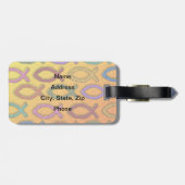 ÉTIQUETTE À BAGAGE CONCEPTION DE POISSONS DE JÉSUS (Dos horizontal)