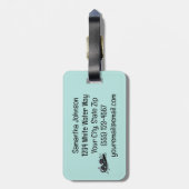 Étiquette À Bagage Conception de Rafting de Rivière White Water (Dos Vertical)