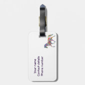 Étiquette À Bagage Conception de Rainbow (Dos Vertical)