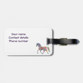 Étiquette À Bagage Conception de Rainbow (Dos horizontal)