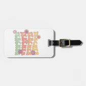 Étiquette À Bagage Conception de texte de style rétro de l'enseignant (Devant horizontal)