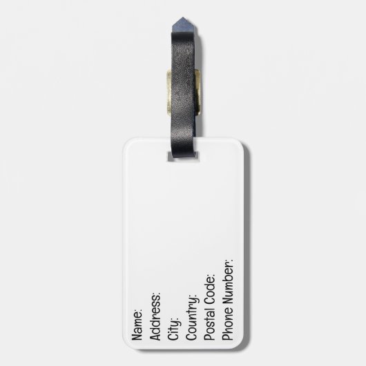 Étiquette À Bagage Conception de texte de style rétro de l'enseignant (Dos Vertical)