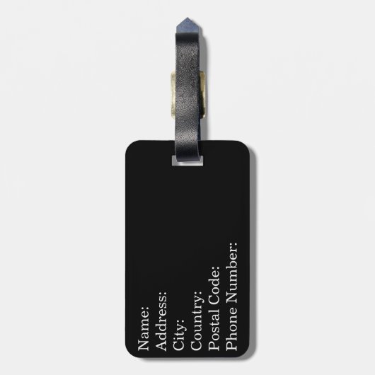 Étiquette À Bagage Conception de texte de Sushi (Dos Vertical)