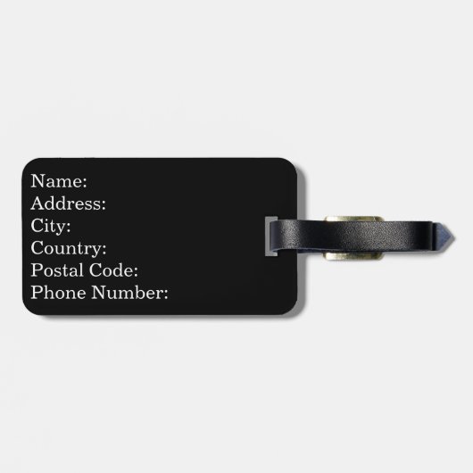 Étiquette À Bagage Conception de texte de Sushi (Dos horizontal)