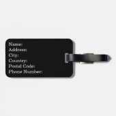 Étiquette À Bagage Conception de texte Ramen (Dos horizontal)