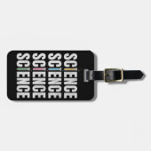 Étiquette À Bagage Conception de texte scientifique (Devant horizontal)