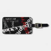 Étiquette À Bagage conception de typographie rock & roll (Devant horizontal)