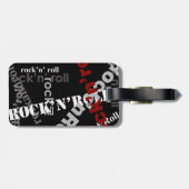 Étiquette À Bagage conception de typographie rock & roll (Dos horizontal)