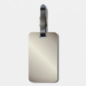 Étiquette À Bagage Conception des fléchettes Monogrammes (Dos Vertical)