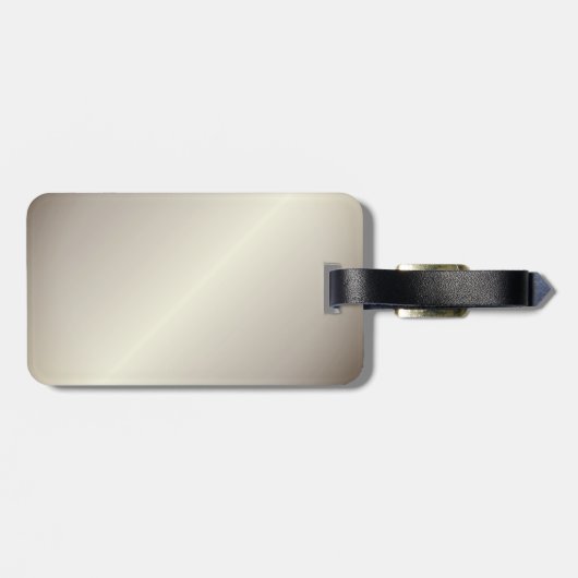 Étiquette À Bagage Conception des fléchettes Monogrammes (Dos horizontal)