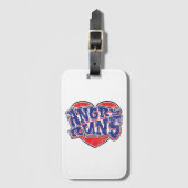 Étiquette À Bagage Conception des ventilateurs Angry Runs v2 (Devant Vertical)