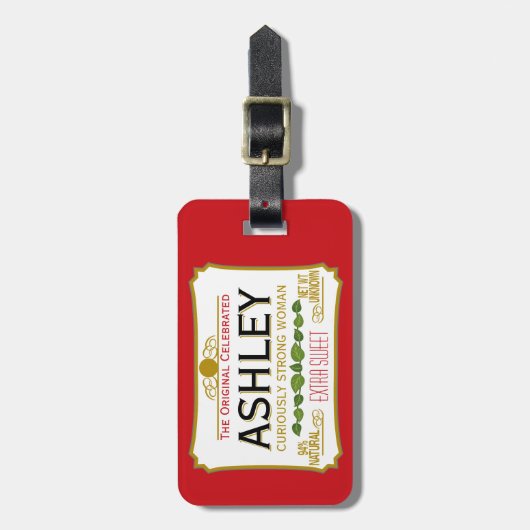 Étiquette À Bagage Conception Drôle Pour Femme Sérieusement Douce - R (Devant Vertical)