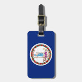 Étiquette À Bagage Conception du drapeau de l'État de Virginie (Devant Vertical)