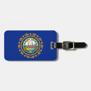 Étiquette À Bagage Conception du drapeau d'état du New Hampshire