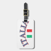 Étiquette À Bagage Conception du football de l'Italie (Devant Vertical)