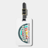 Étiquette À Bagage Conception du texte de l'enseignant (Devant Vertical)