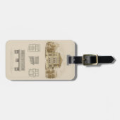 Étiquette À Bagage Conception d'une propriété avec plans d'intérieur (Devant horizontal)