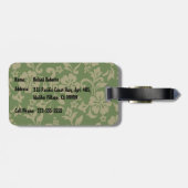 Étiquette À Bagage Conception hawaïenne de Crusin Woody de liberté (Dos horizontal)