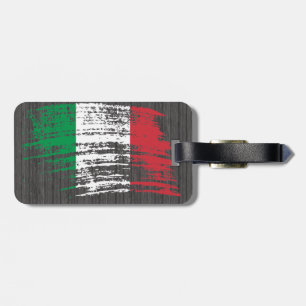 Étiquette À Bagage Conception italienne fraîche de drapeau