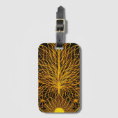 Étiquette À Bagage Conception minimaliste Sunny BOHO (Devant Vertical)