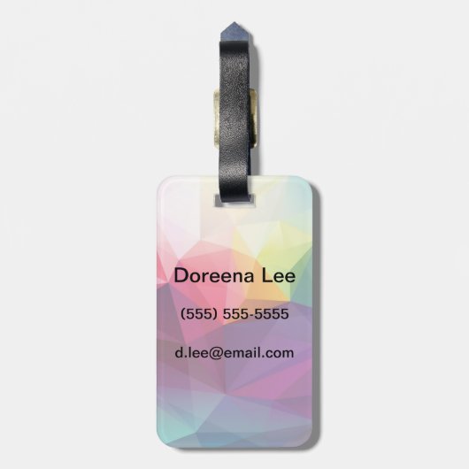 Étiquette À Bagage Conception moderne (Dos Vertical)
