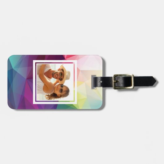 Étiquette À Bagage Conception moderne de photo faite sur commande (Devant horizontal)