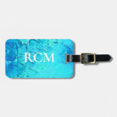 Étiquette À Bagage Conception moderne de thème océanique tropical (Devant horizontal)