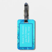 Étiquette À Bagage Conception moderne de thème océanique tropical (Dos Vertical)