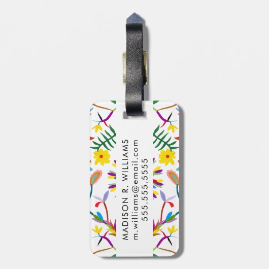 Étiquette À Bagage Conception moderne II d'Otomi (Dos Vertical)