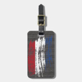 Étiquette À Bagage Conception néerlandaise fraîche de drapeau (Devant Vertical)