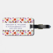 Étiquette À Bagage Conception Otomi moderne III (Dos horizontal)