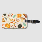 Étiquette À Bagage Conception thématique d'automne colorée (Devant Horizontal)