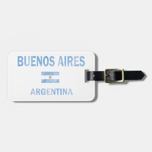 Étiquette À Bagage Conceptions de Buenos Aires Argentine (Devant horizontal)
