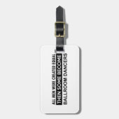 Étiquette À Bagage Conceptions de danse de salon (Devant Vertical)