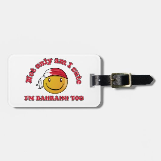 Étiquette À Bagage Conceptions de drapeau du Bahrain (Devant horizontal)