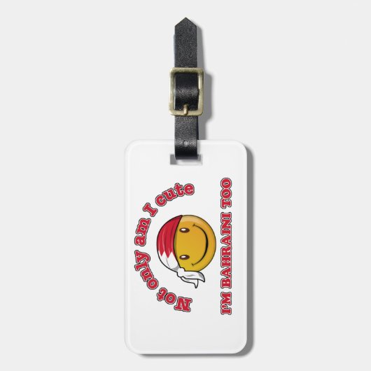 Étiquette À Bagage Conceptions de drapeau du Bahrain (Devant Vertical)