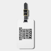 Étiquette À Bagage Conceptions de flamenco (Devant Vertical)