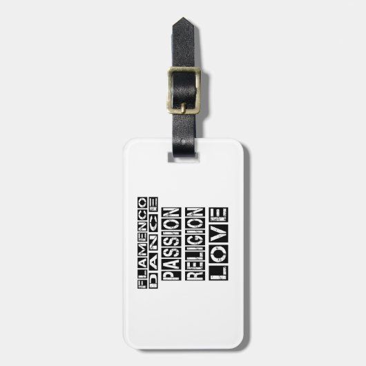 Étiquette À Bagage Conceptions de flamenco (Devant Vertical)
