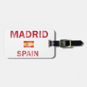 Étiquette À Bagage Conceptions de Madrid Espagne