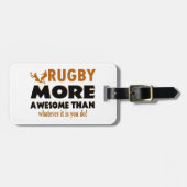 Étiquette À Bagage Conceptions de rugby (Devant horizontal)