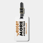 Étiquette À Bagage Conceptions de rugby (Devant Vertical)