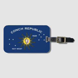 Étiquette À Bagage Conch Republic Flag