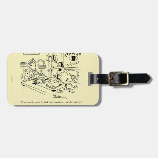 Étiquette À Bagage Conclusion des parents (Devant horizontal)