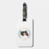 Étiquette À Bagage Concord Massachusetts Colonial (Dos Vertical)